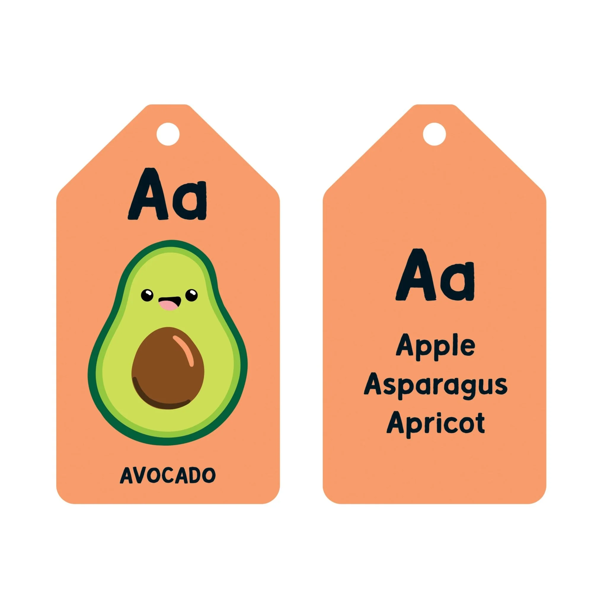 A is for Avocado Ring Flash Cards - Image 2