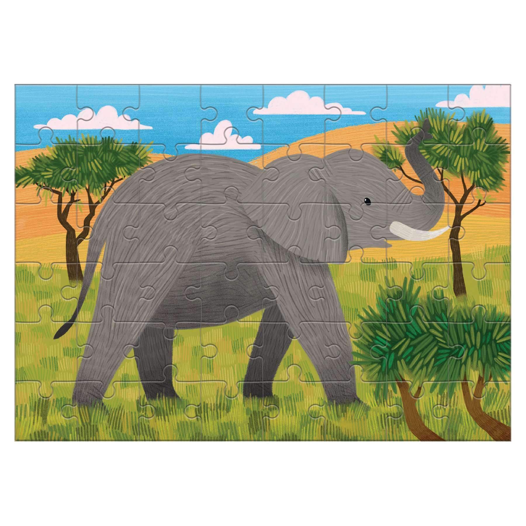 African Elephant Mini Puzzle - Image 2