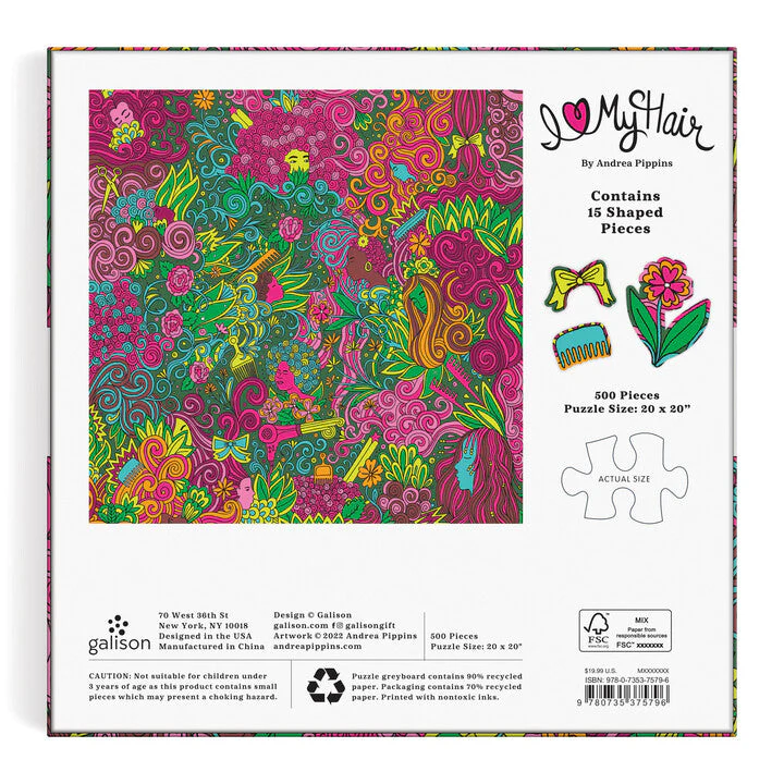 Andrea Pippins I Love My Hair 500 Piece Puzzle with Shaped Pieces - Image 6