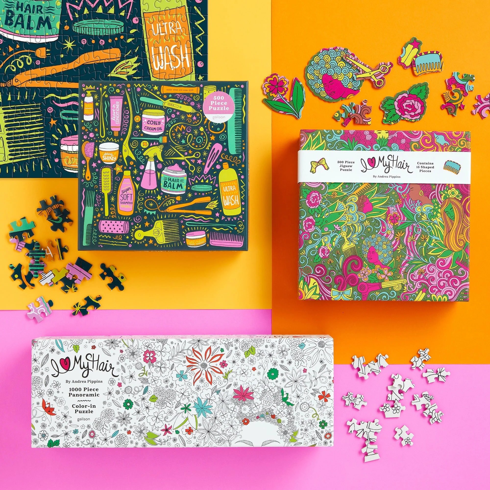 Andrea Pippins I Love My Hair 500 Piece Puzzle with Shaped Pieces - Image 8