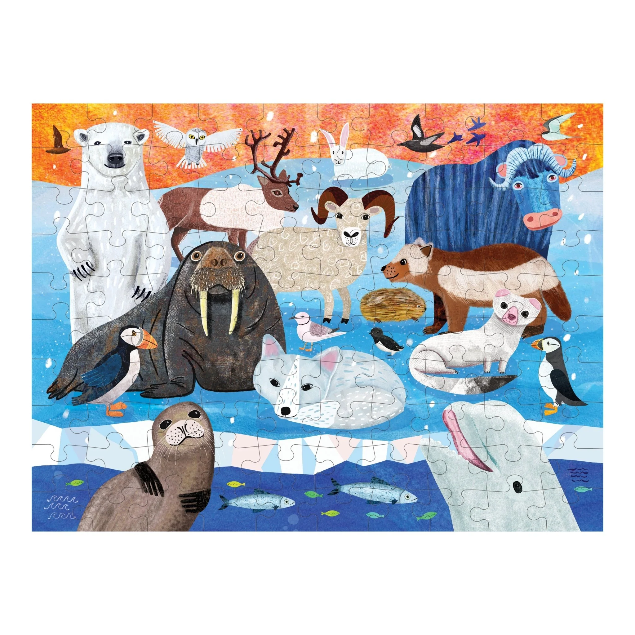 Arctic Above & Below 100 Piece Double-Sided Puzzle - Image 3