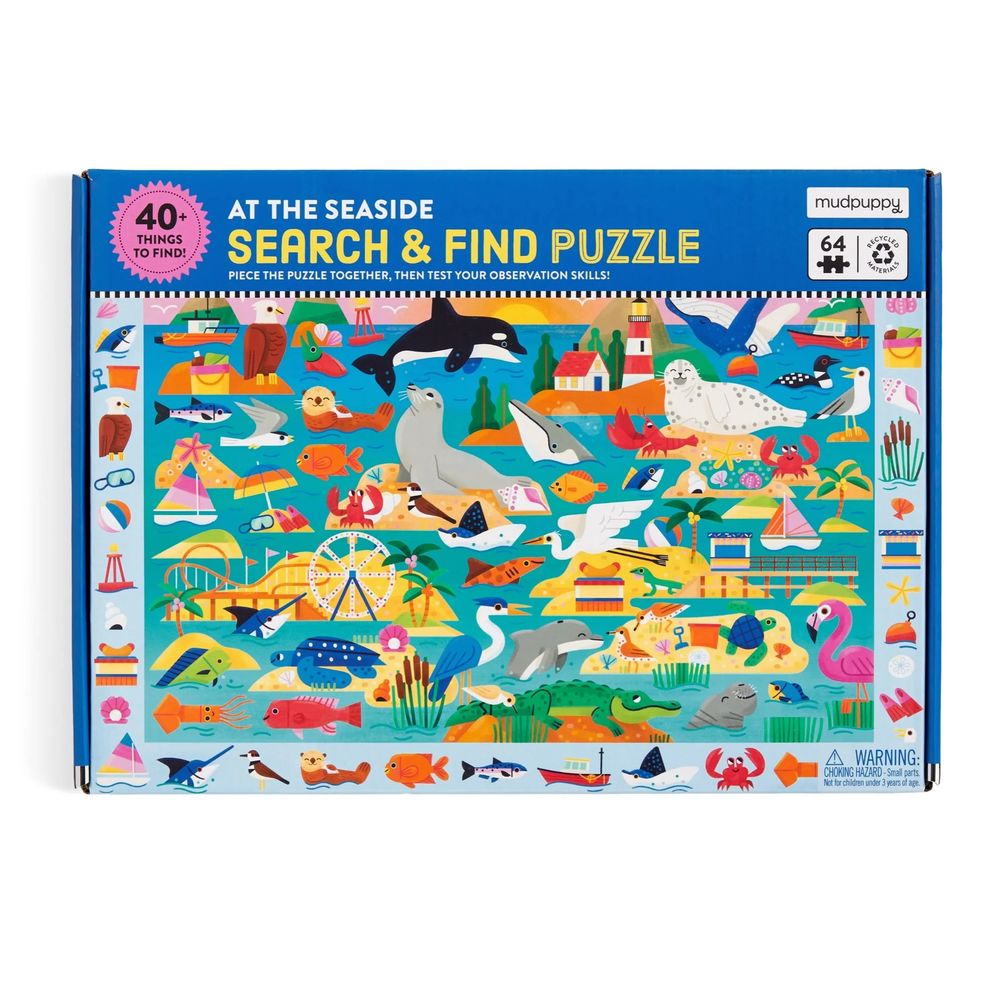 At the Seaside 64 Piece Search & Find Puzzle - Image 2