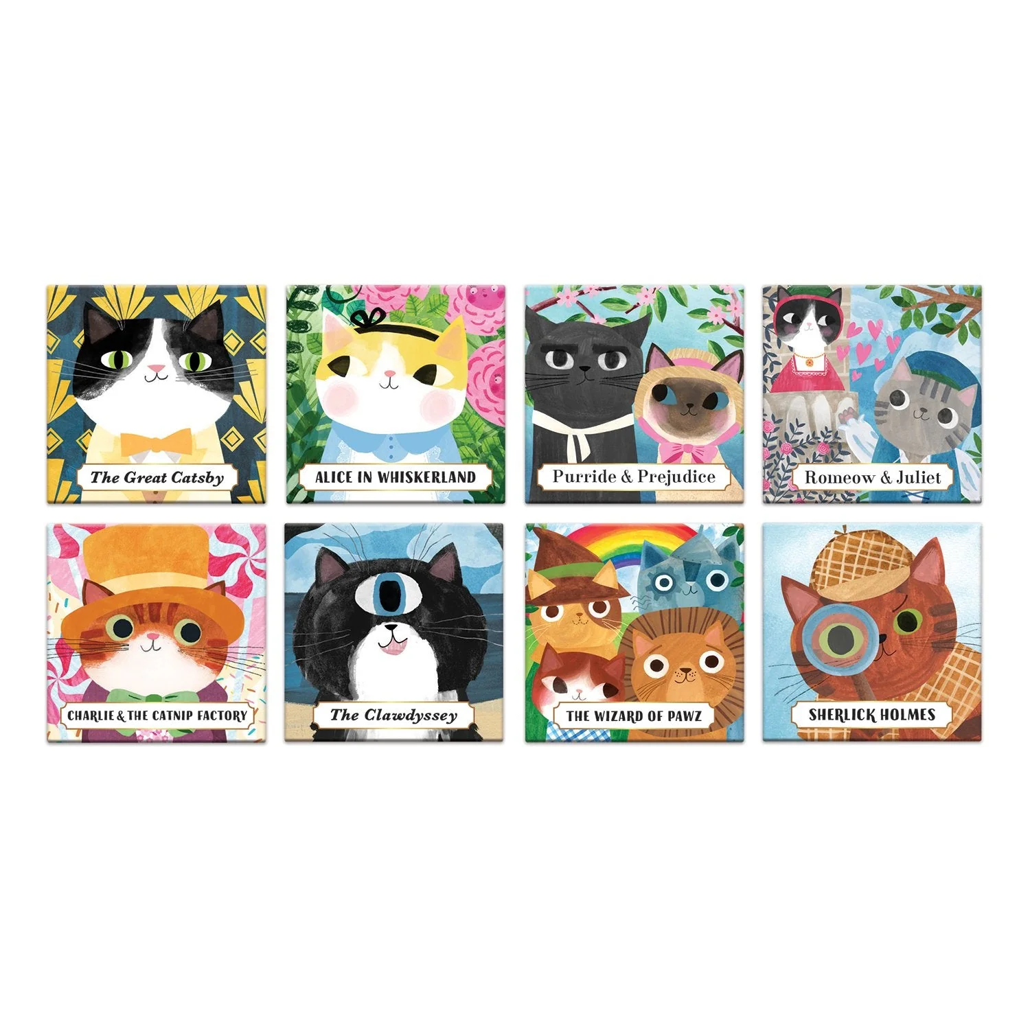 Bookish Cats Magnets - Image 2