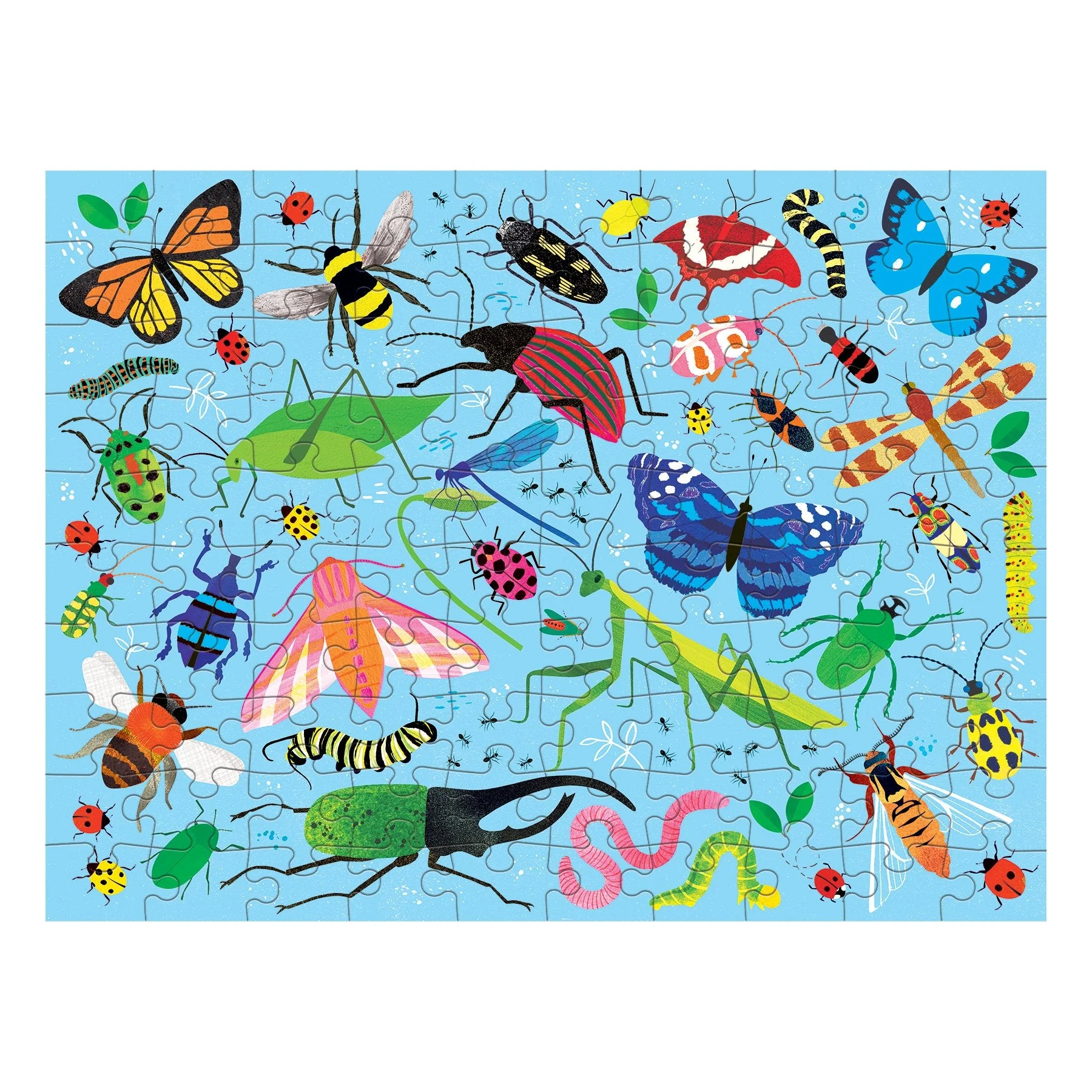 Bugs & Birds 100 Piece Double-Sided Puzzle - Image 3