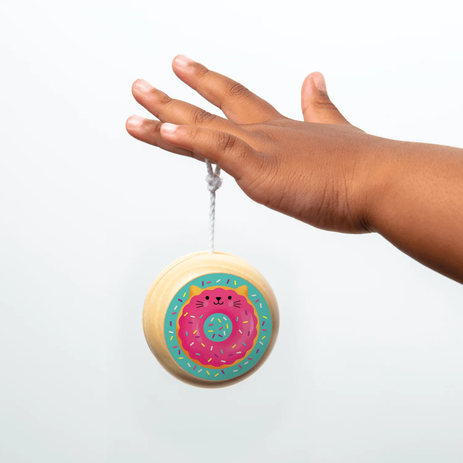 Cat Donut Wooden Yo-Yo - Image 4