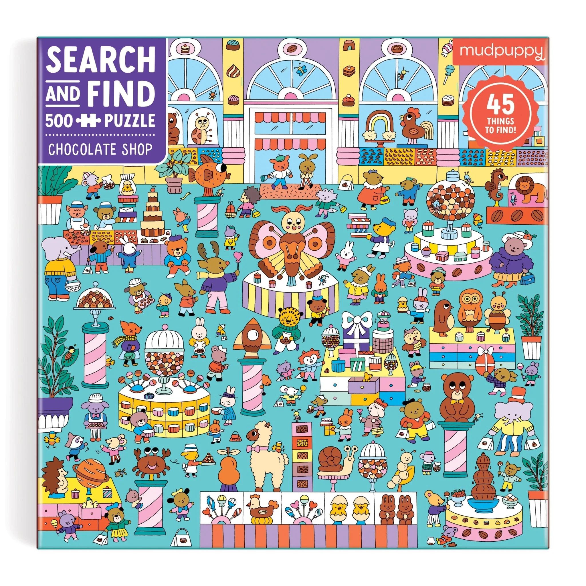 Chocolate Shop 500 Piece Search & Find Family Puzzle - Image 5