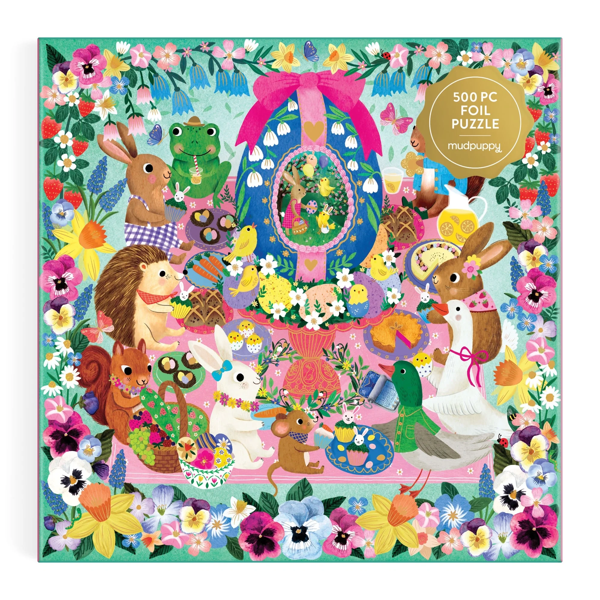 Egg-cellent Day 500 Piece Foil Family Puzzle - Image 2