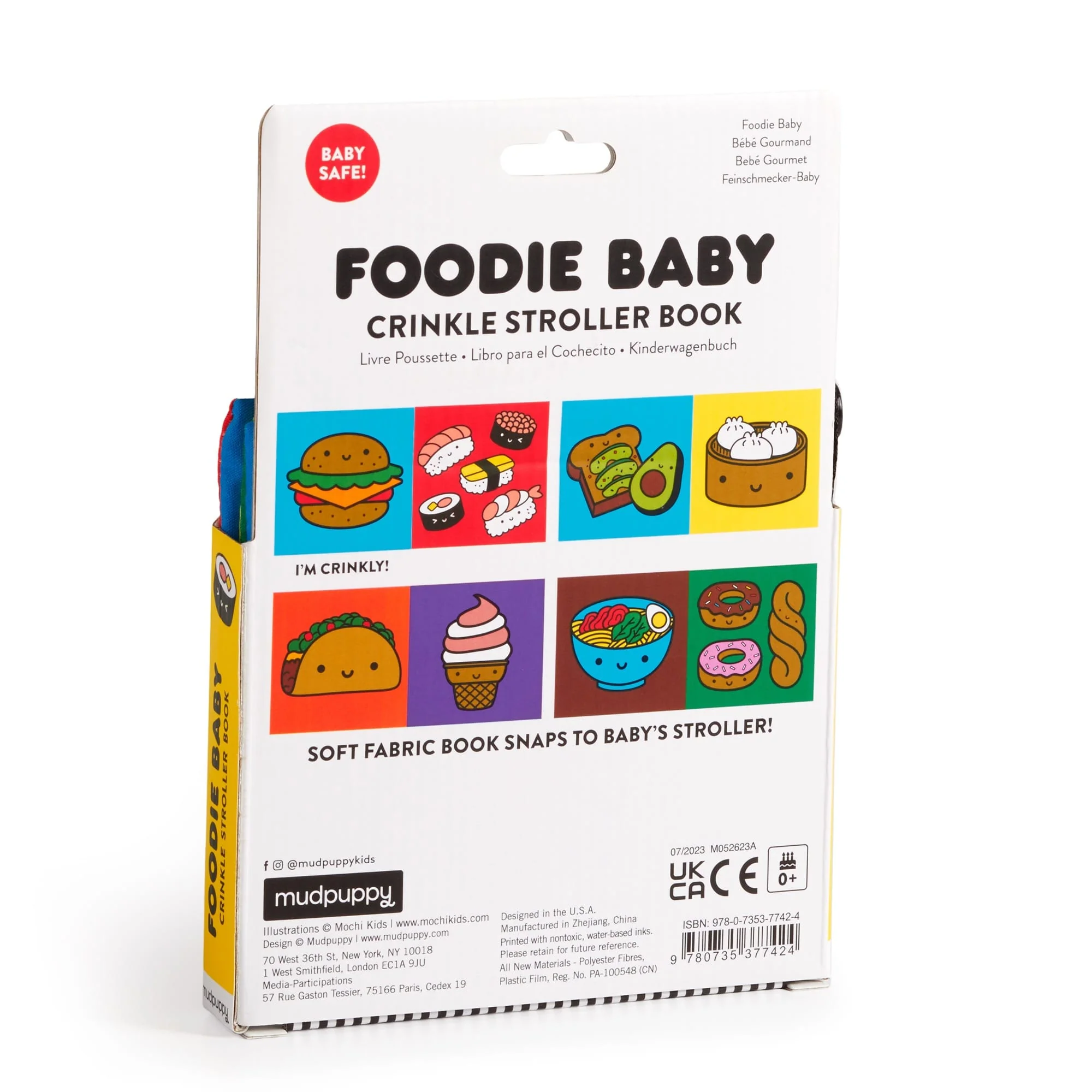 Foodie Baby Crinkle Fabric Stroller Book - Image 5