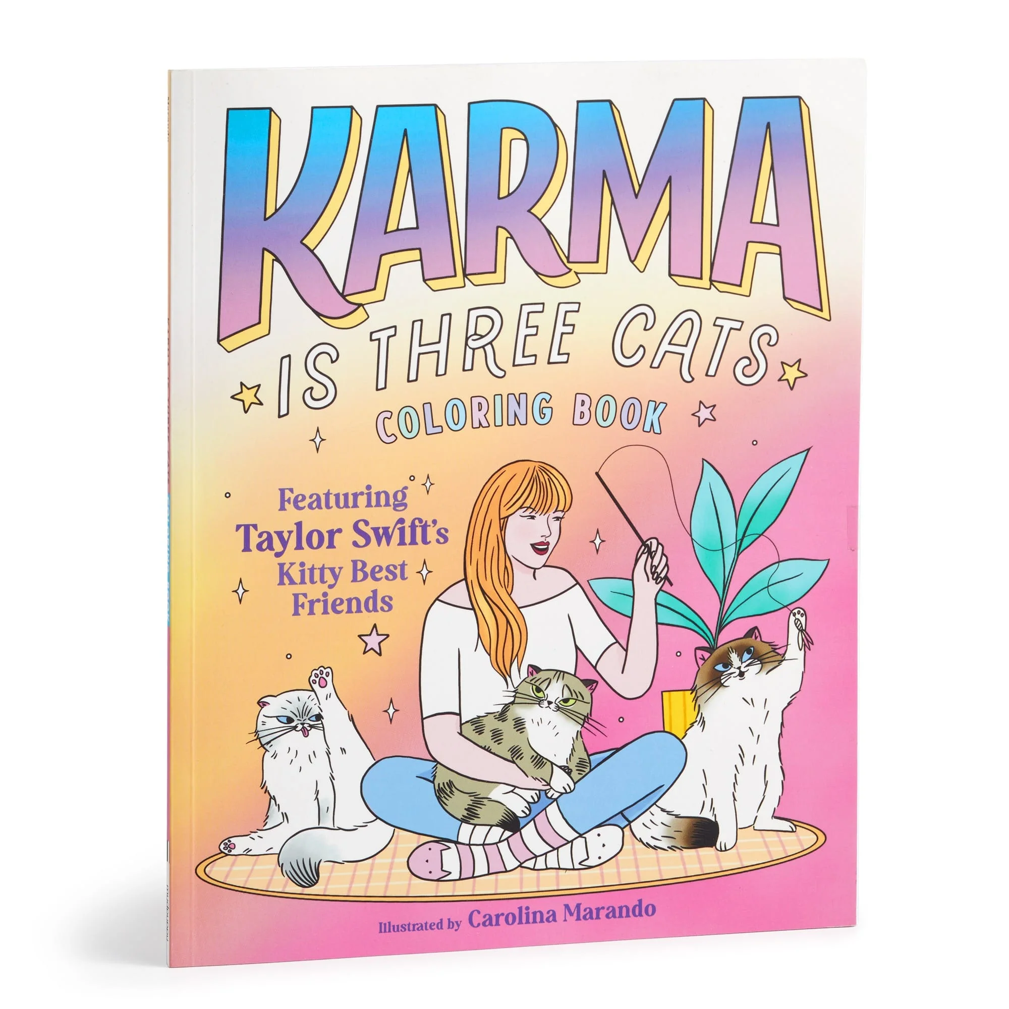 Karma is Three Cats Coloring Book
