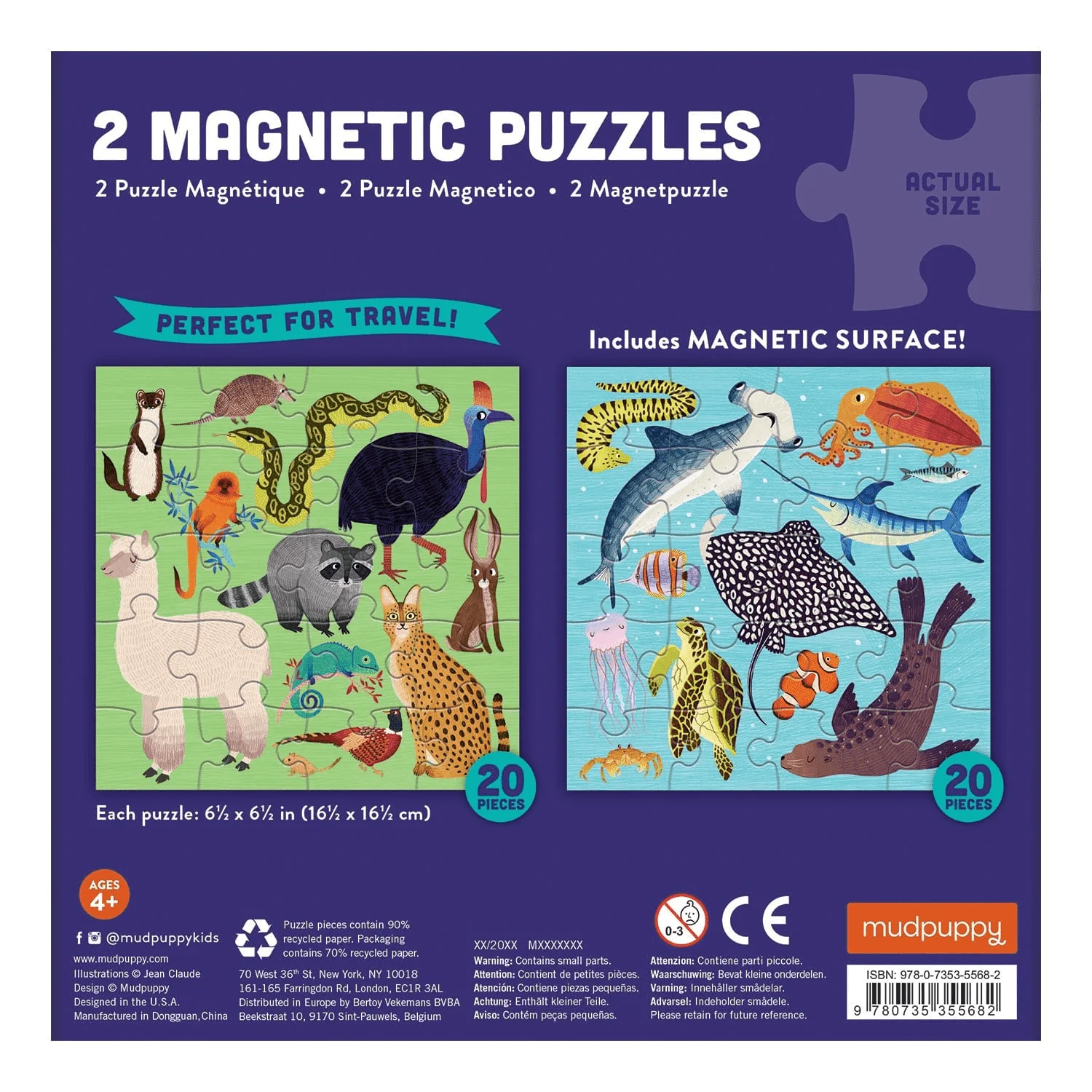 Land & Sea Animals Magnetic Puzzle - Image 4