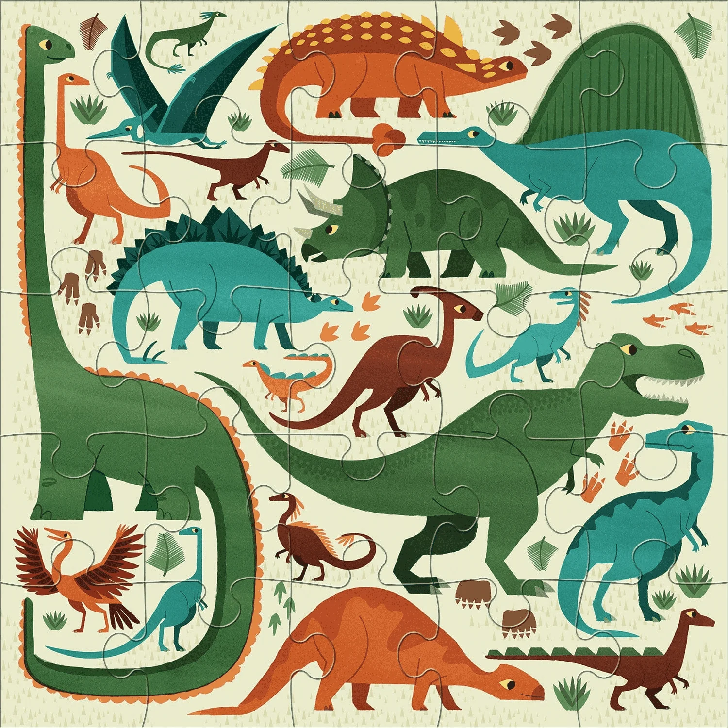Mighty Dinosaurs Jumbo Puzzle - Image 2