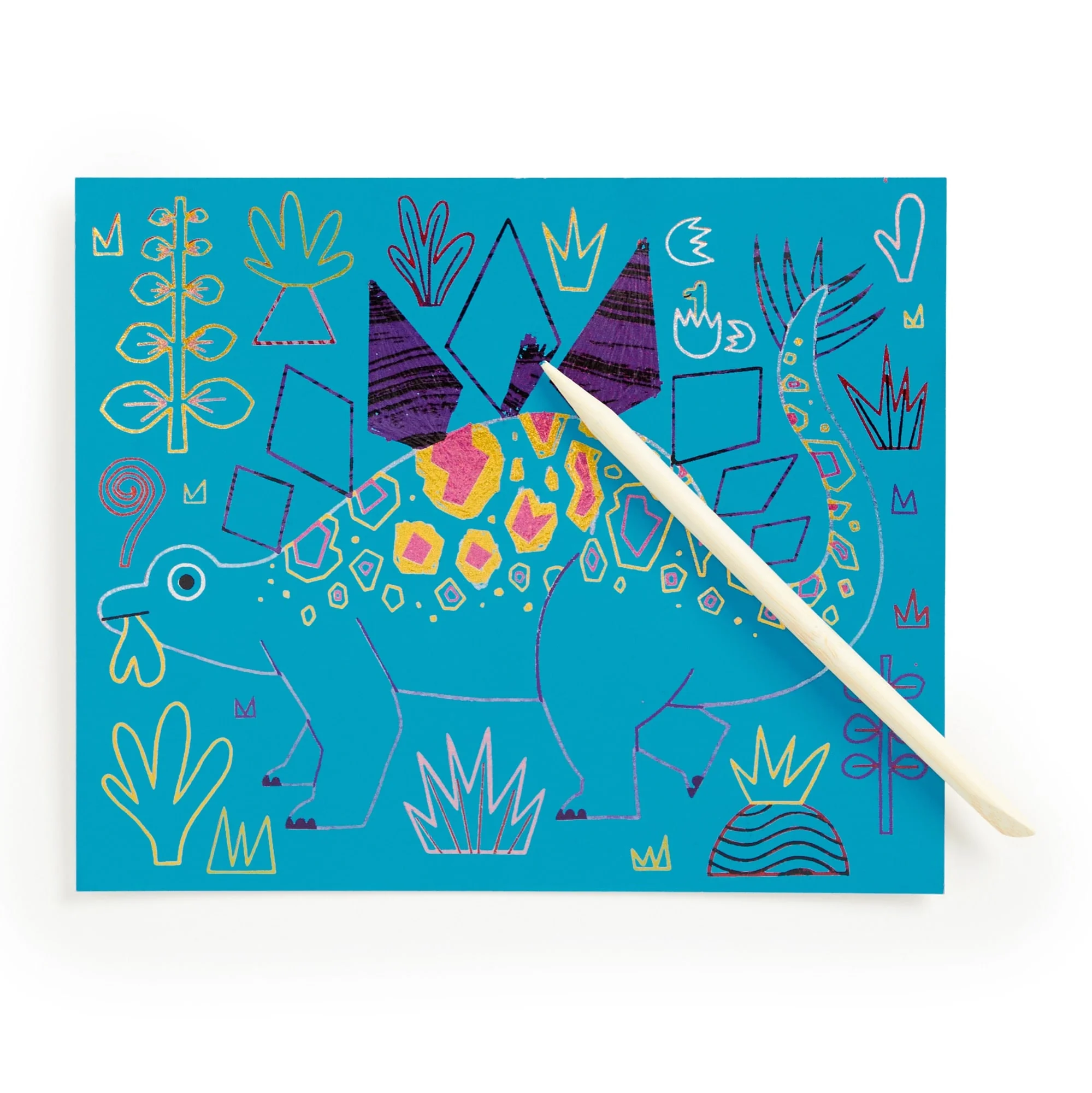 Mighty Dinosaurs Scratch Magic: Scratch & Sparkle Art Kit - Image 6