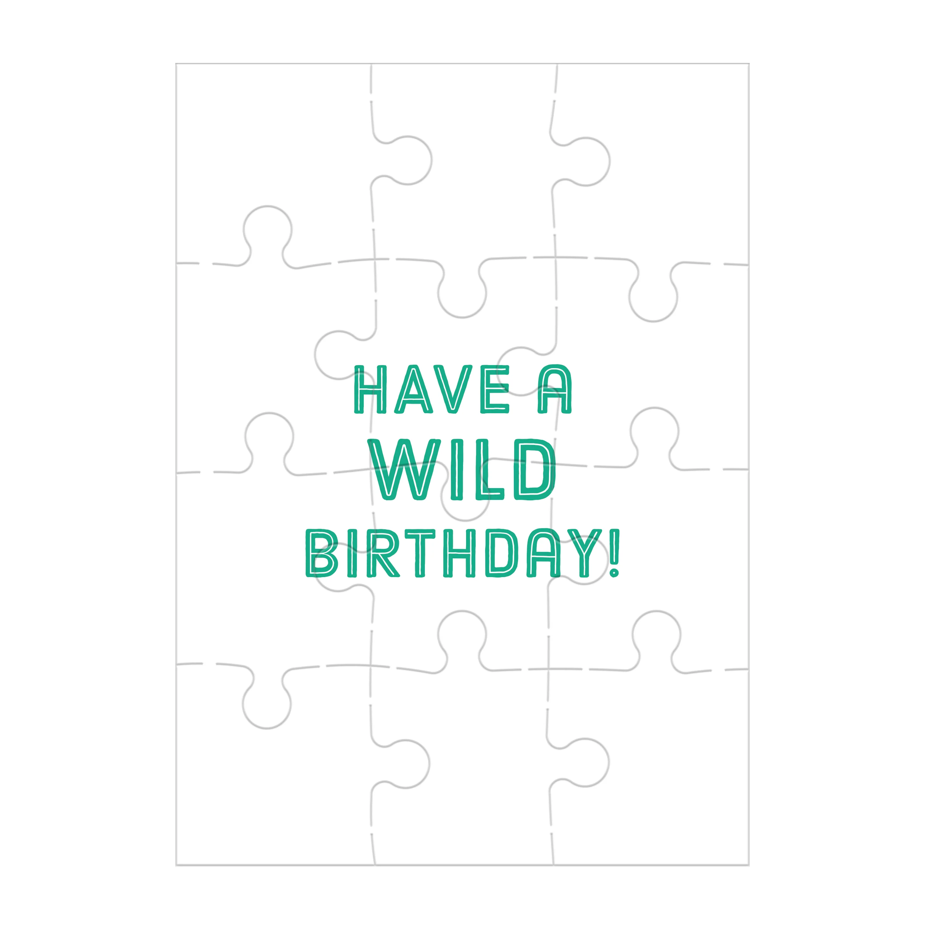 Monkey Cake Greeting Card Puzzle - Image 3