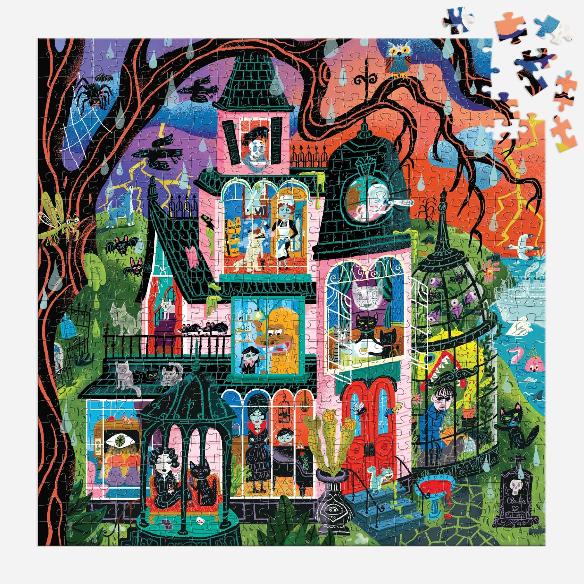 Monster Mansion 500 Piece Family Puzzle - Image 4