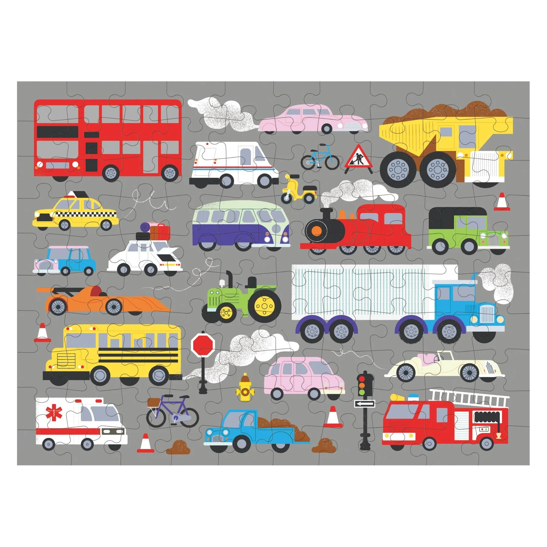 On the Move 100 Piece Double-Sided Puzzle - Image 2
