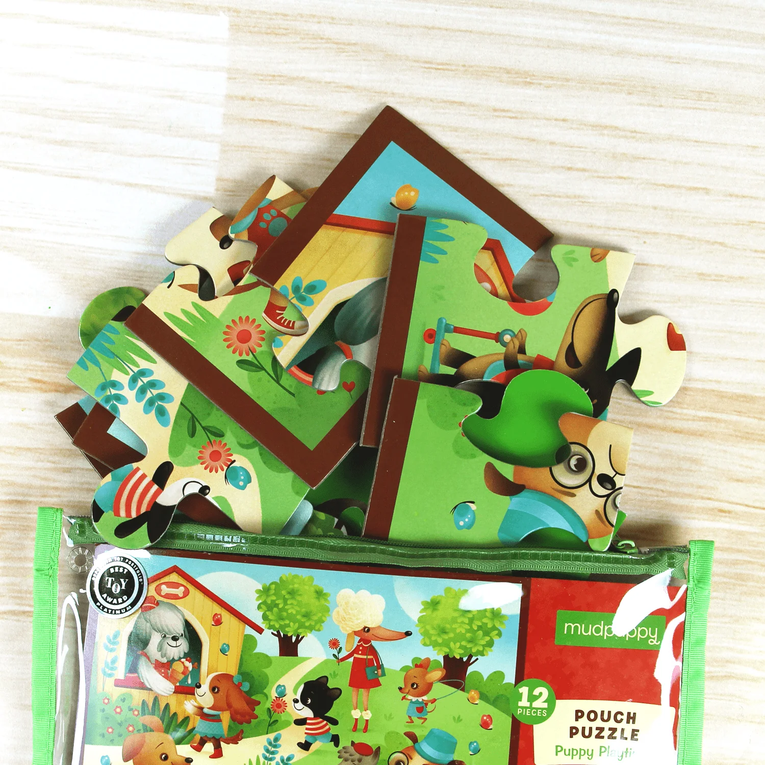 Puppy Playtime 12-Piece Pouch Puzzle - Image 3