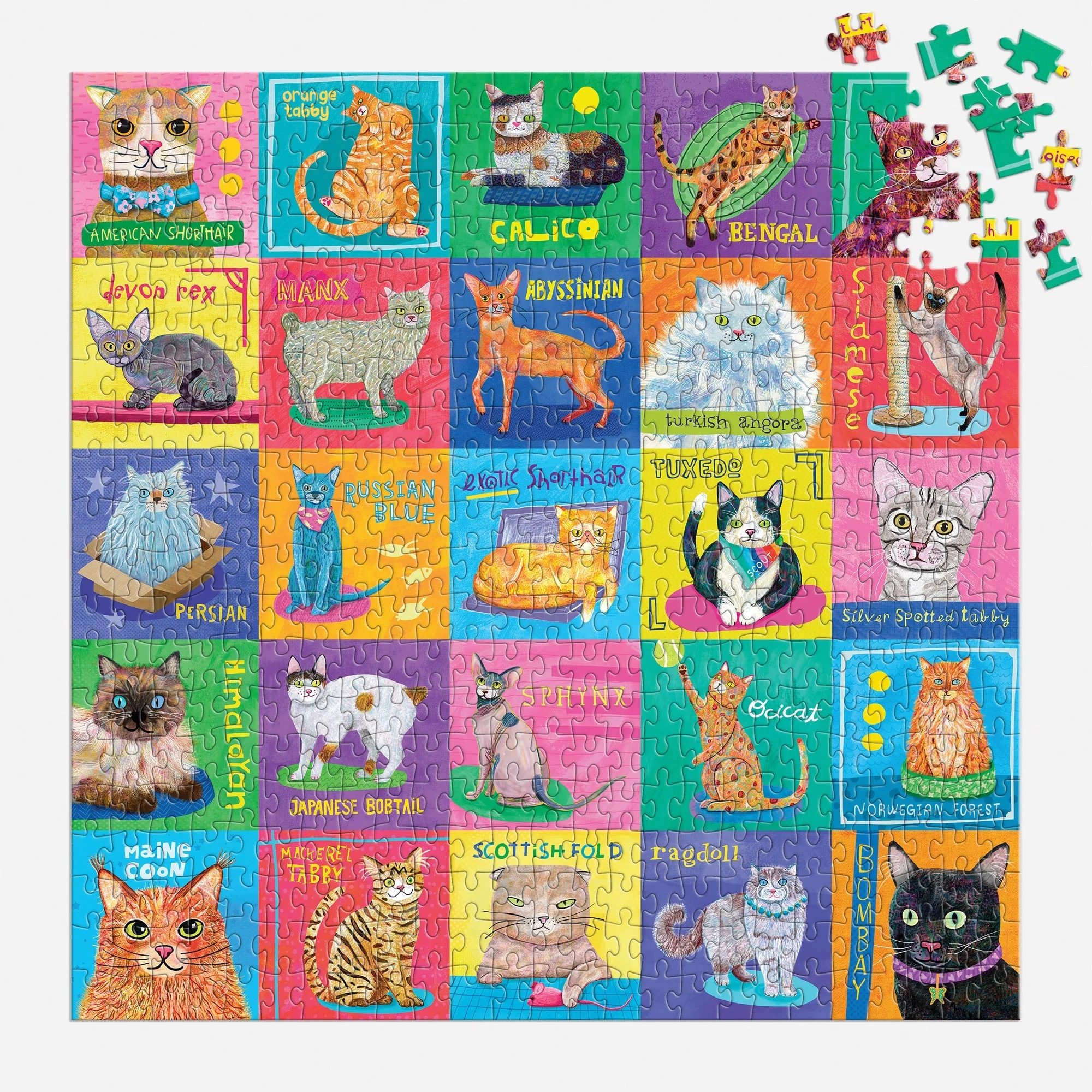 Purr-fect Portraits 500 Piece Family Puzzle - Image 4