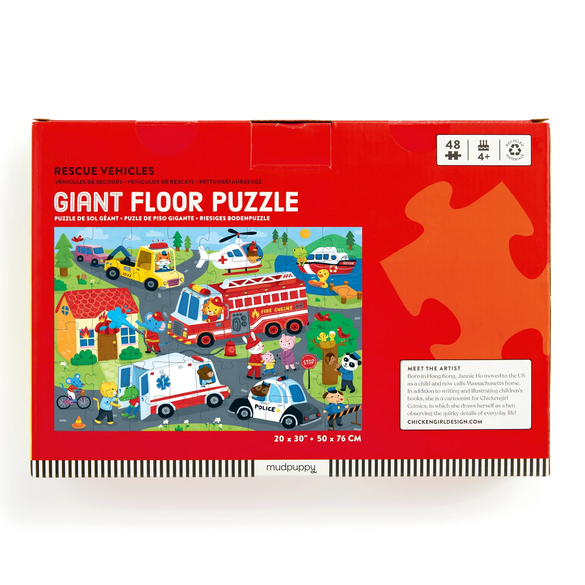 Rescue Vehicles 48 Piece Giant Floor Puzzle - Image 5