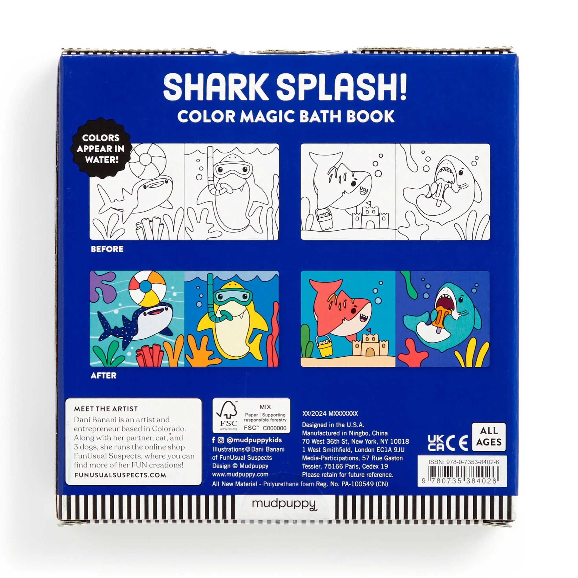 Shark Splash! Color Magic Bath Book - Image 7