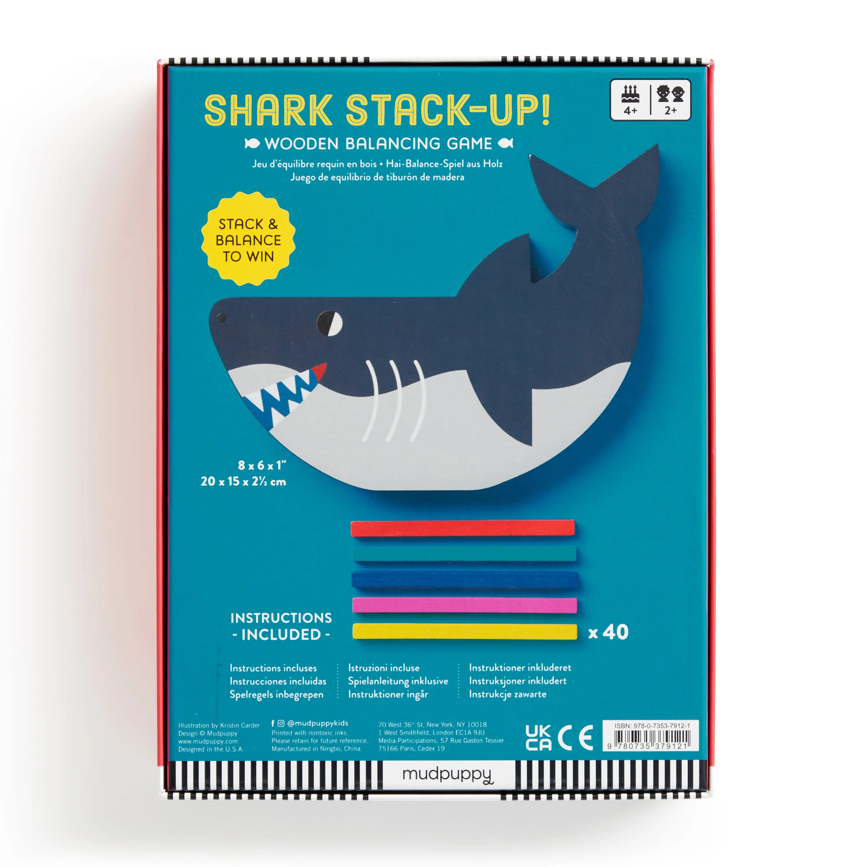 Shark Stack-up! Wooden Balancing Game - Image 7