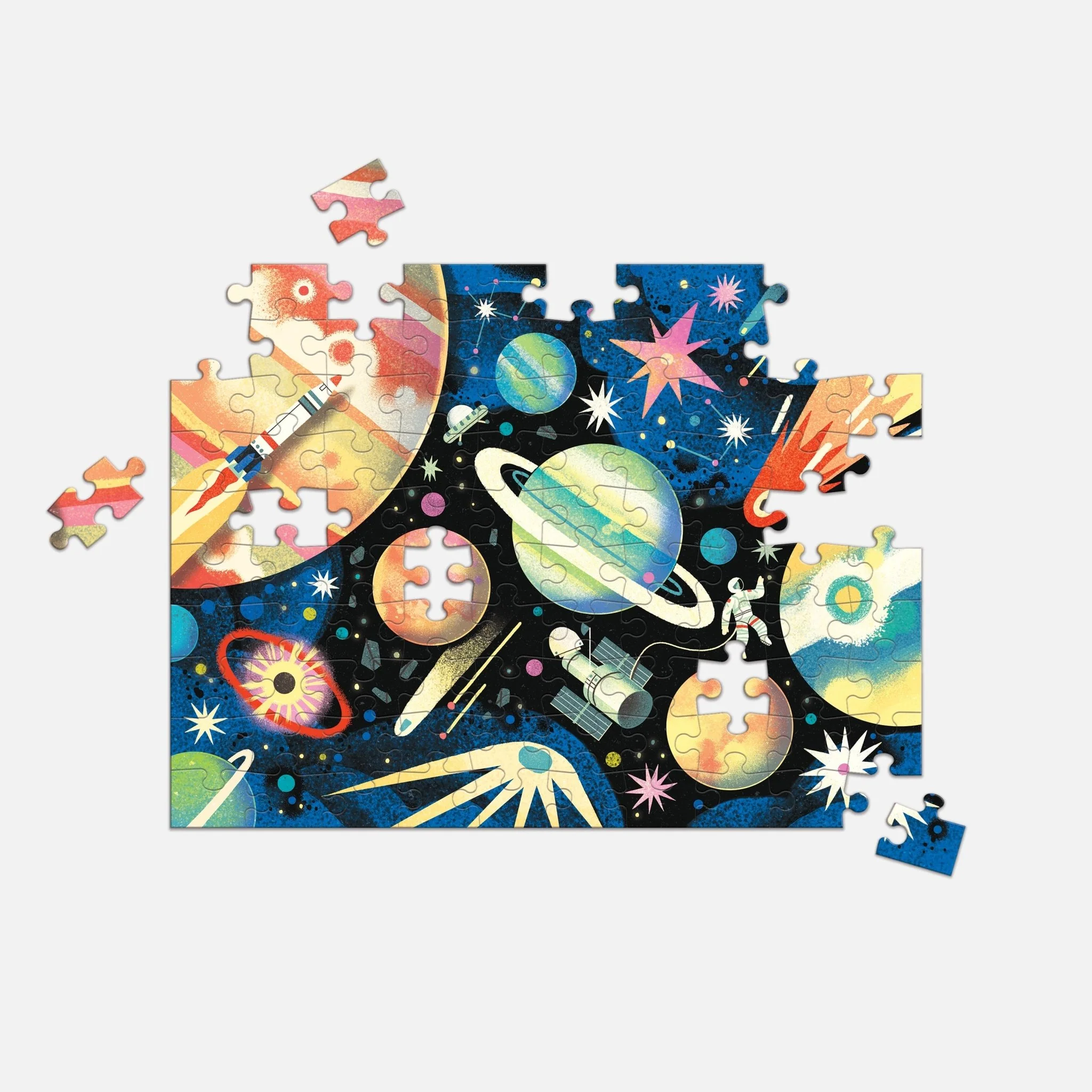 Space Mission 100 Piece Double-Sided Puzzle - Image 2