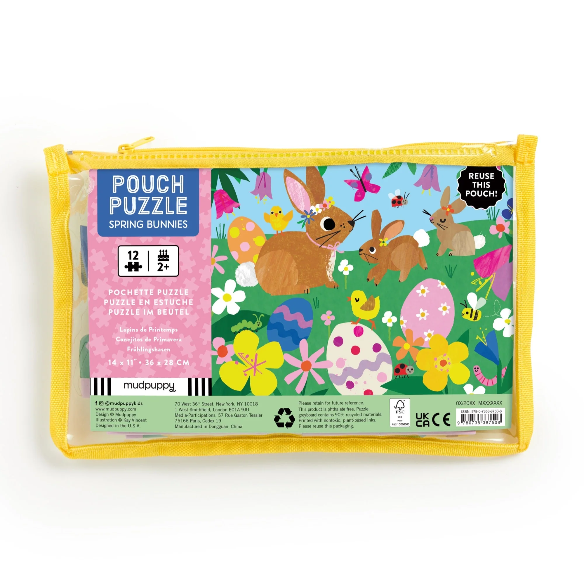 Spring Bunnies 12 Piece Pouch Puzzle - Image 2