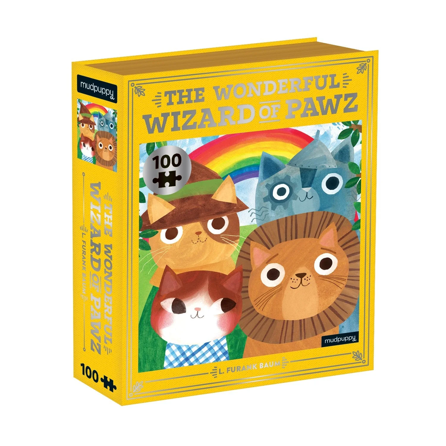 The Wonderful Wizard of Pawz Bookish Cats 100 Piece Puzzle
