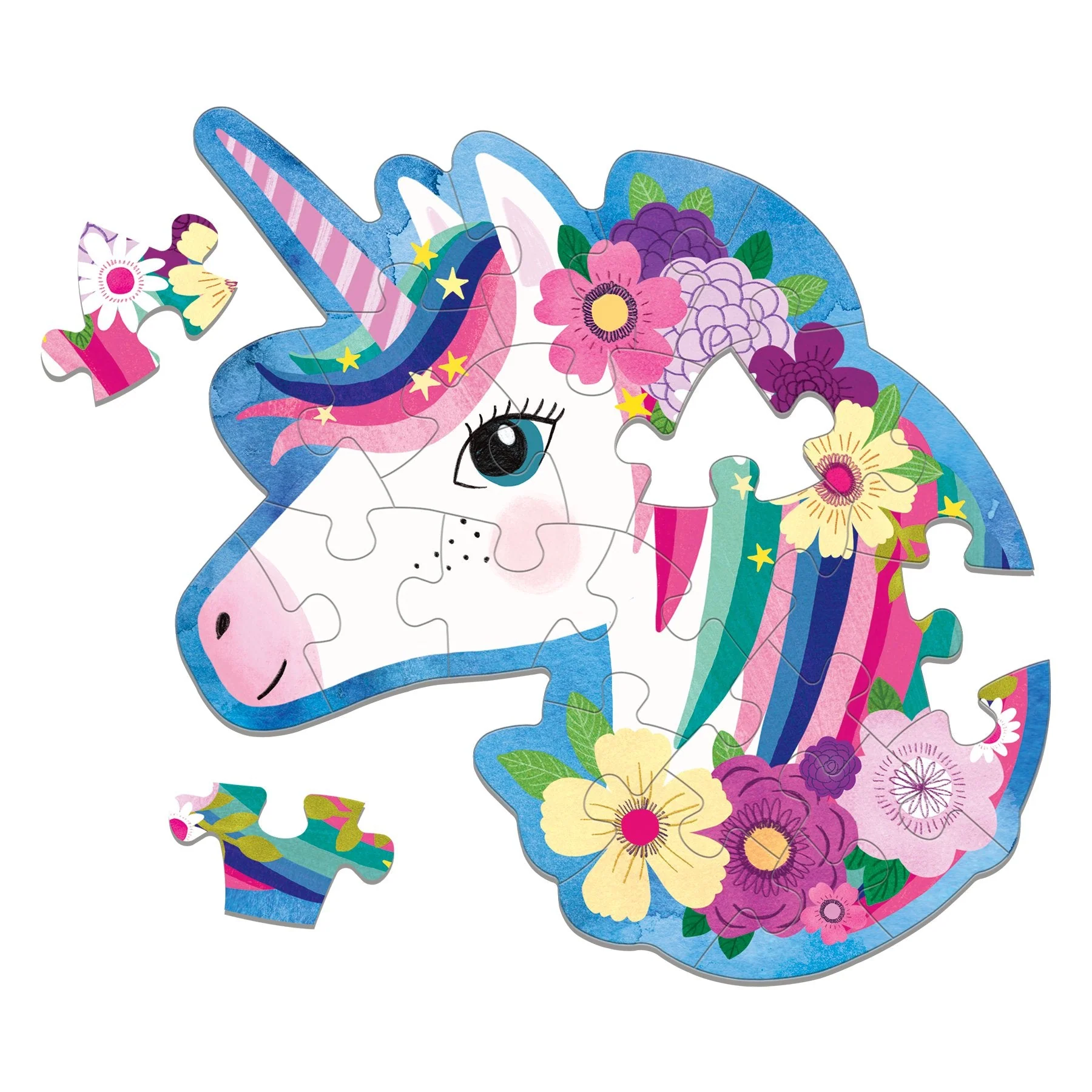 Unicorn 24 Piece Shaped Mini Puzzle - Image 3