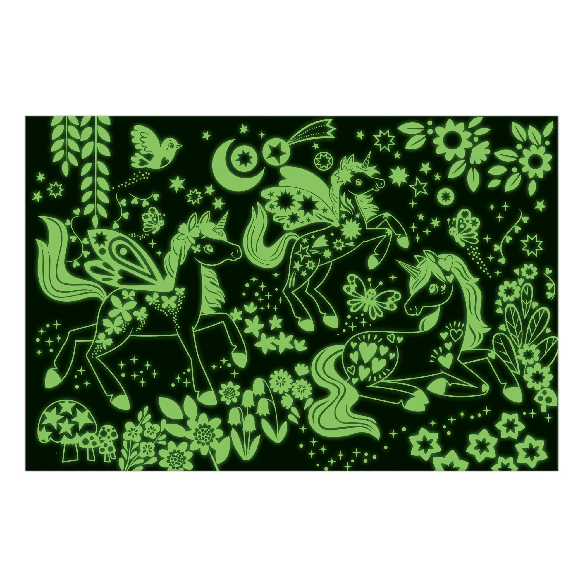 Unicorn Dreams 100 Piece Glow in the Dark Puzzle - Image 4