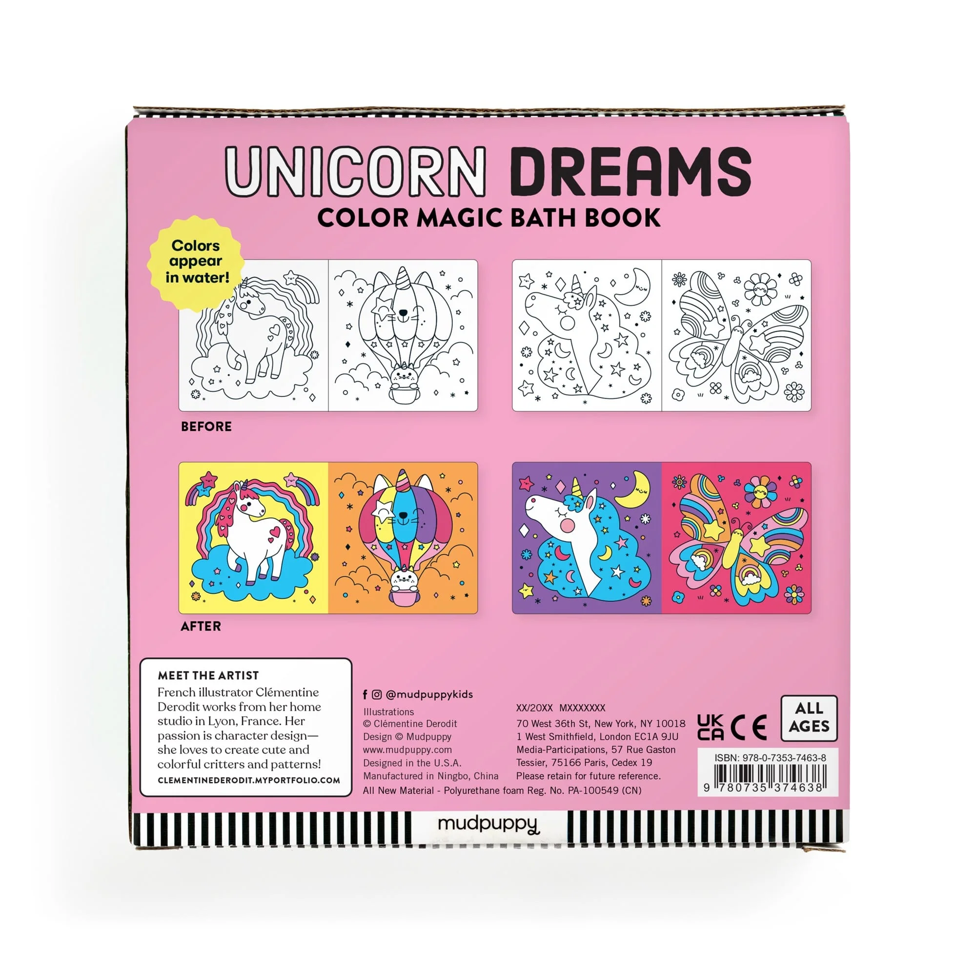 Unicorn Dreams Color Magic Bath Book - Image 8