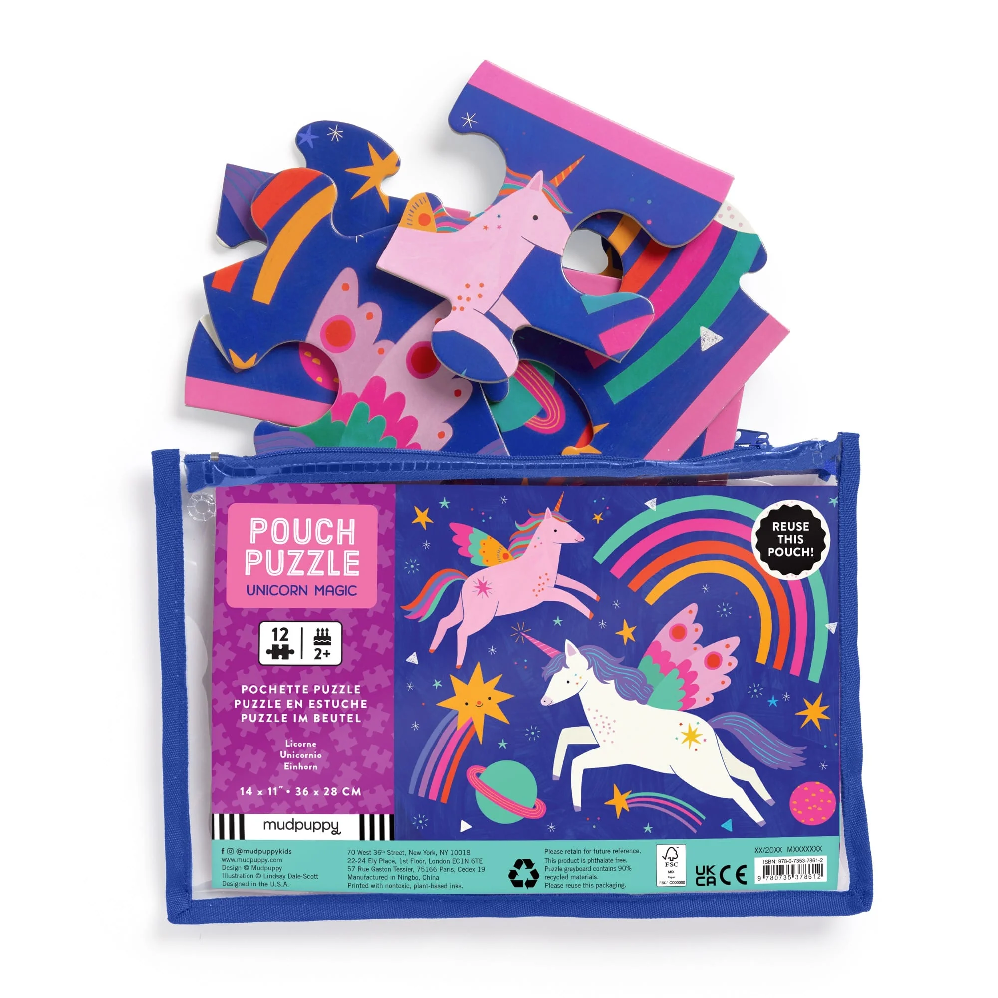 Unicorn Magic 12 Piece Pouch Puzzle - Image 3