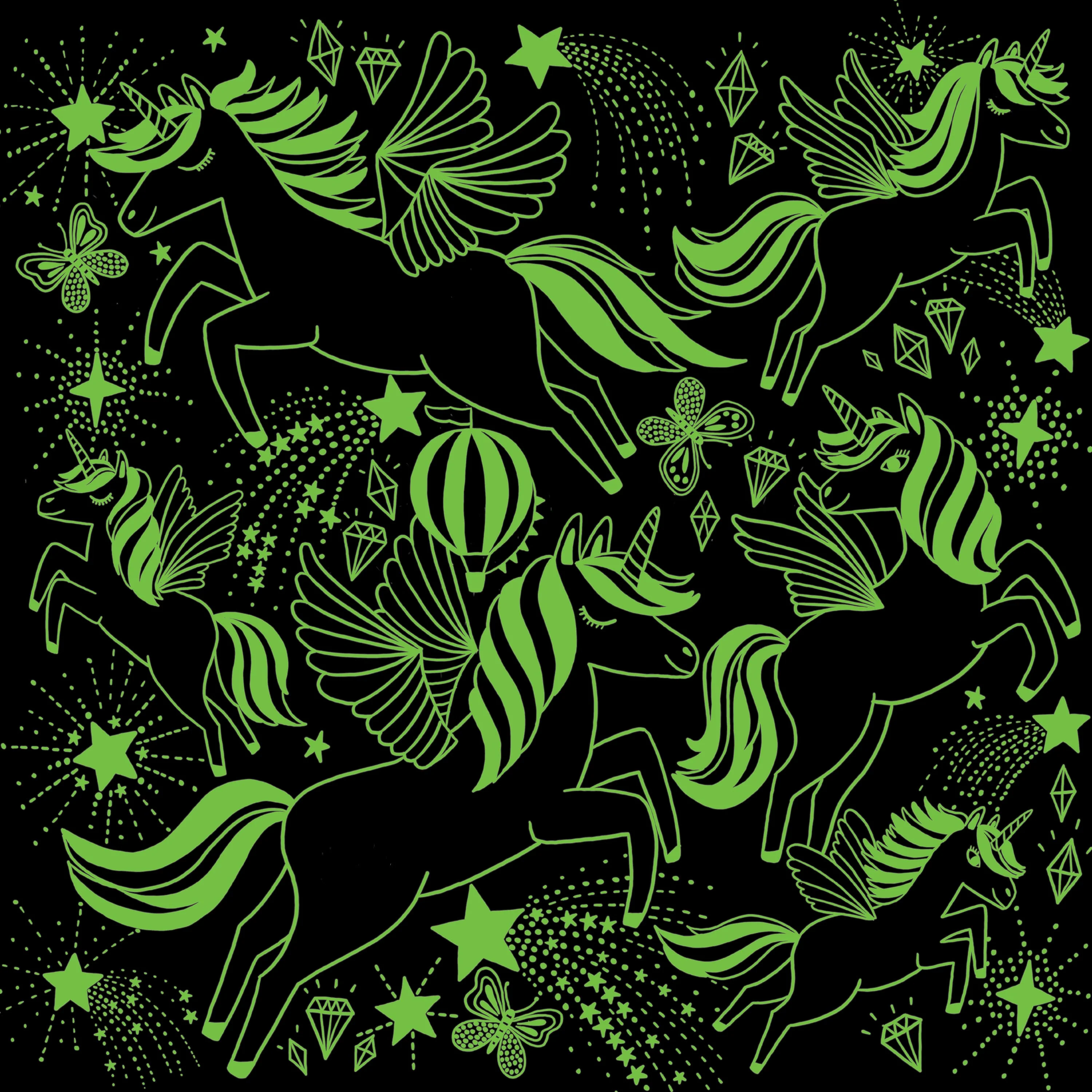 Unicorns Illuminated 300 Piece Glow in the Dark Family Puzzle - Image 5