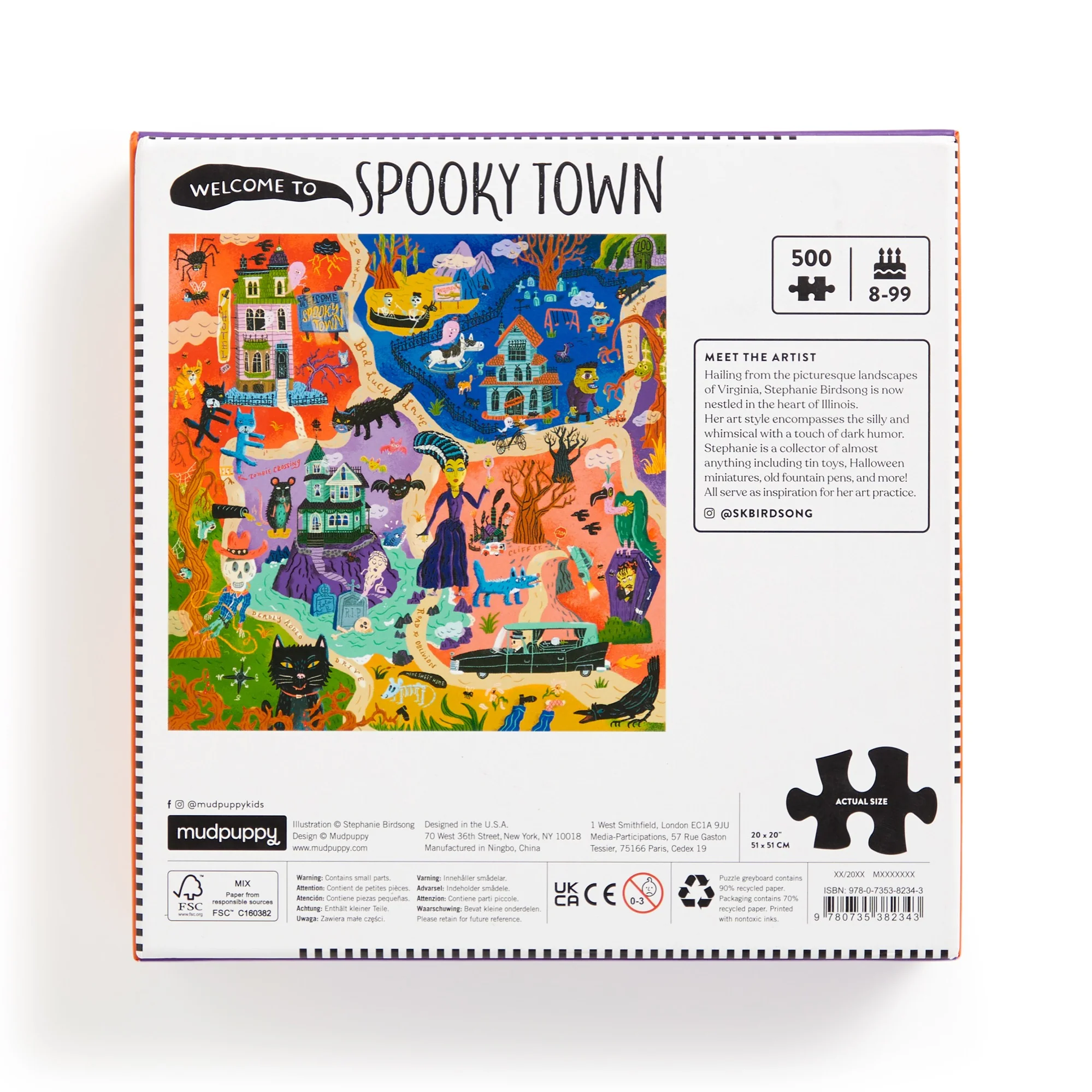 Welcome to Spooky Town 500 Piece Family Puzzle - Image 3