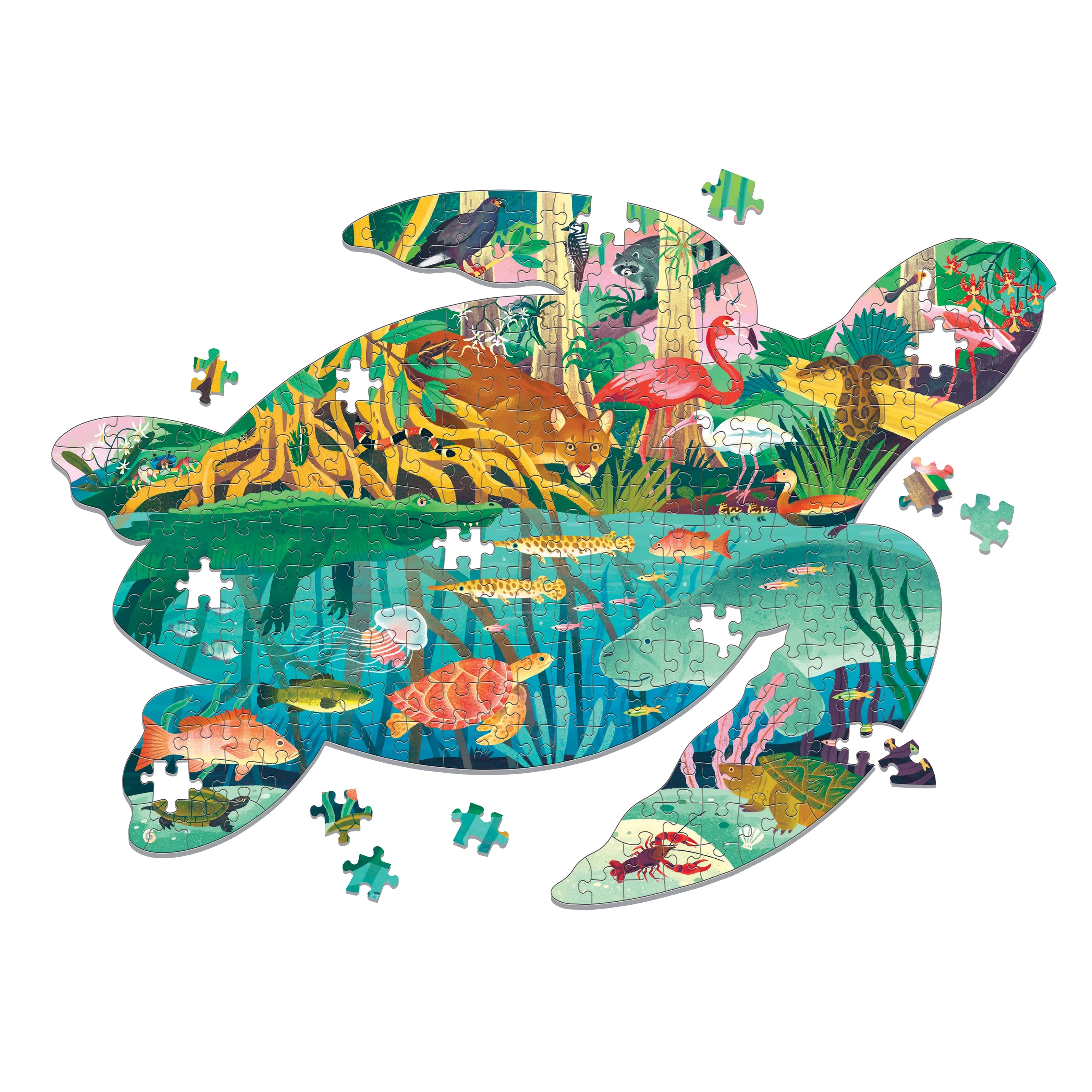 Wetlands 300 Piece Shaped Scene Puzzle - Image 4