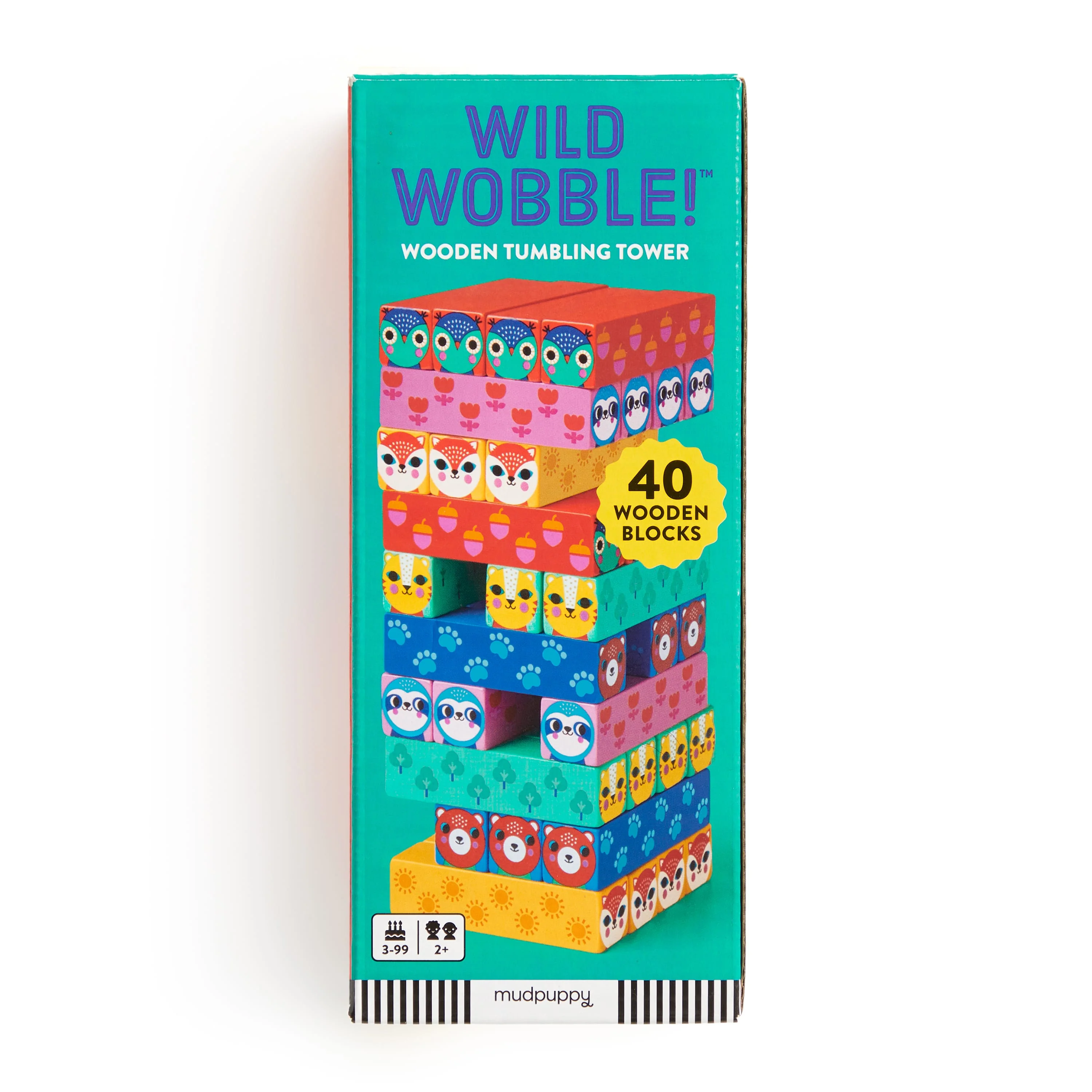 Wild Wobble! Wooden Tumbling Tower - Image 2