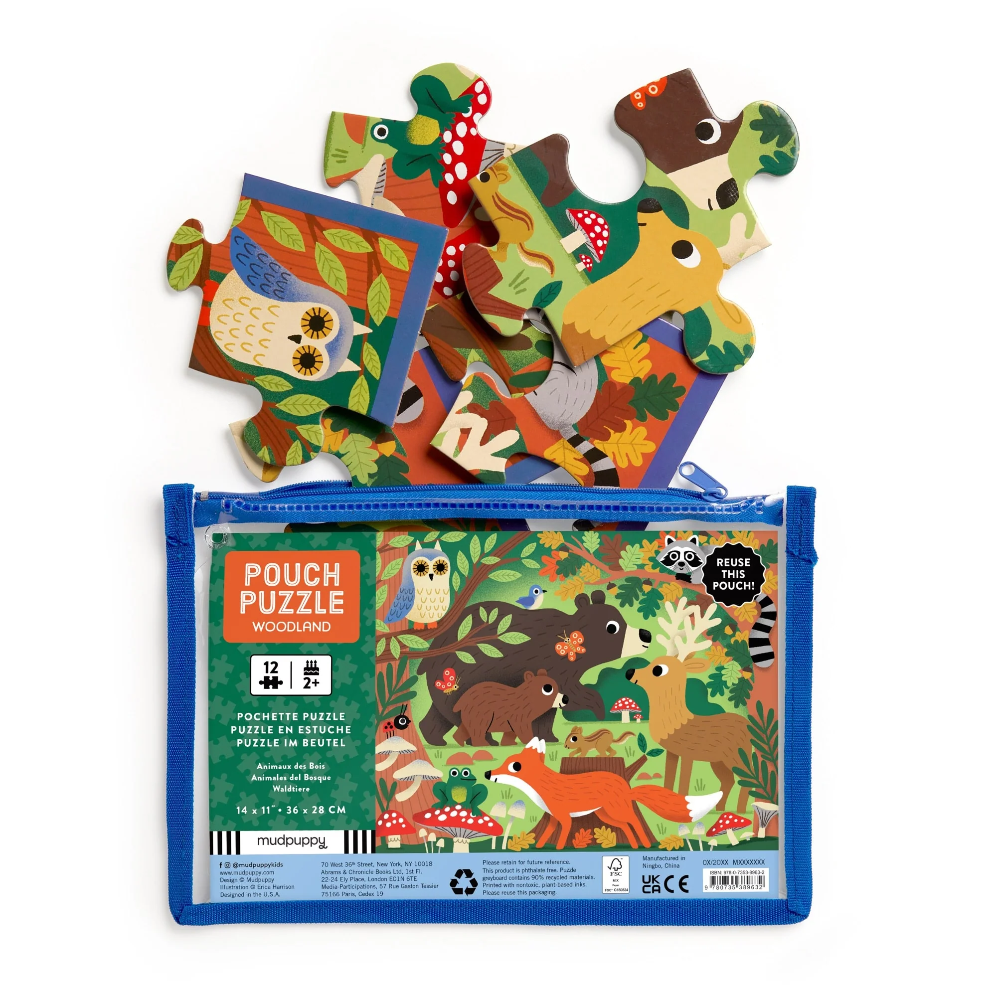 Woodland 12 Piece Pouch Puzzle - Image 3