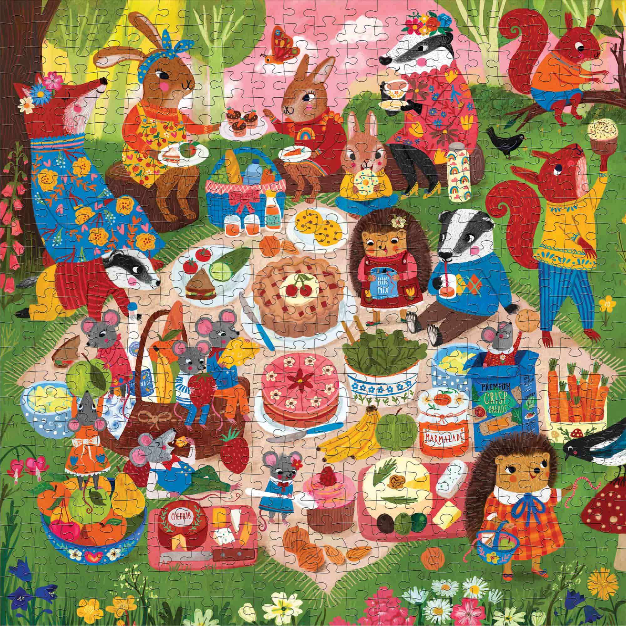 Woodland Picnic 500 Piece Family Puzzle - Image 3