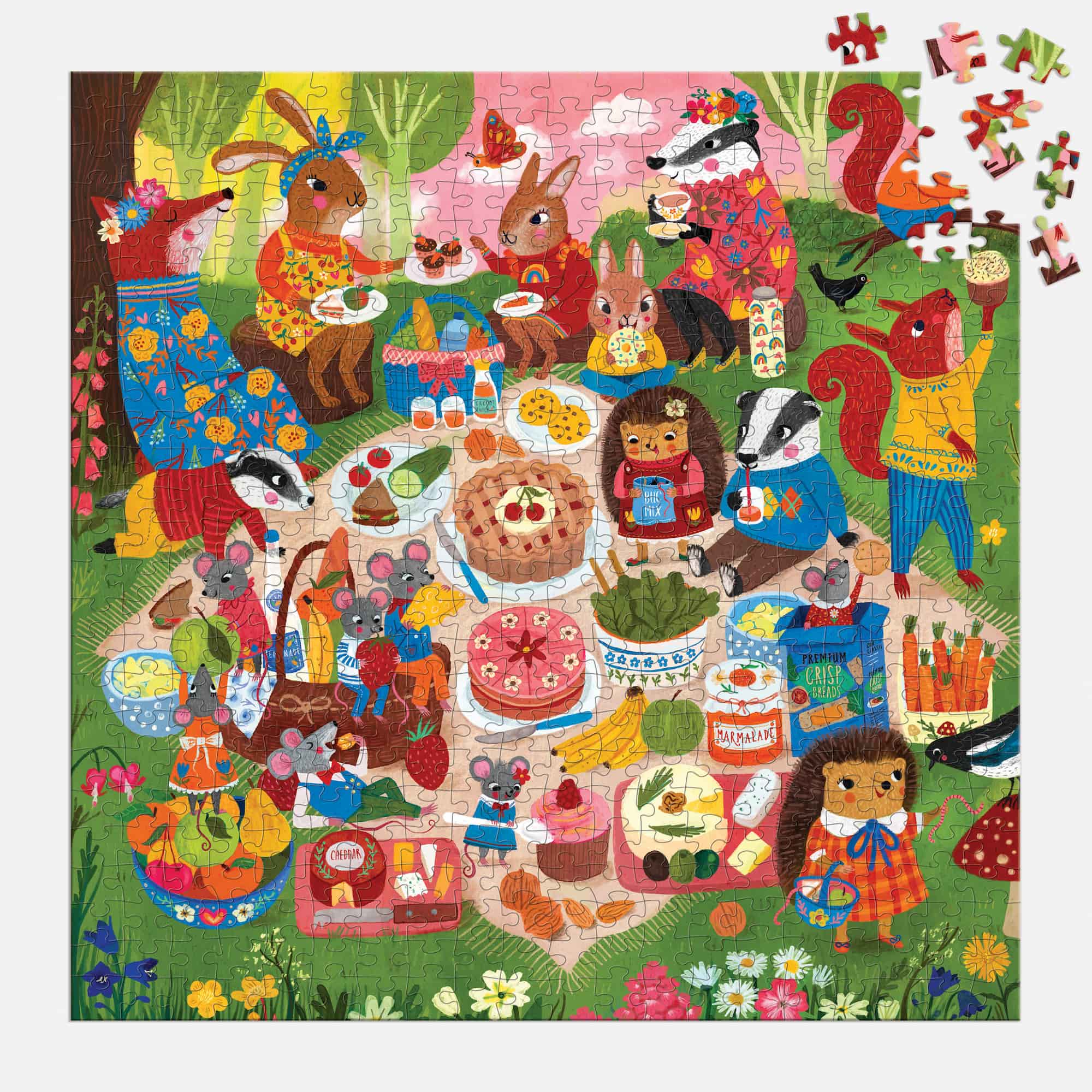 Woodland Picnic 500 Piece Family Puzzle - Image 4